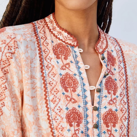 NWT Anthropologie Claudia Embroidered Tuni… - Picture 3 of 6